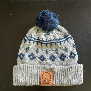 Big sky Montana beanie